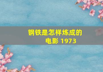 钢铁是怎样炼成的 电影 1973